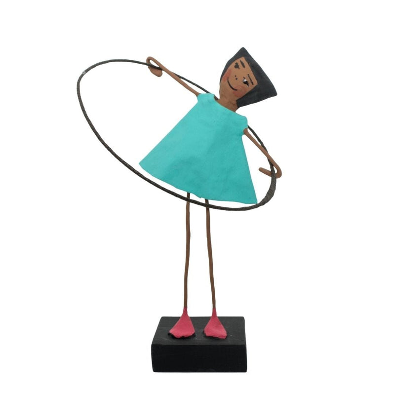 Escultura Brincadeira Infantil Bambolê - Azul