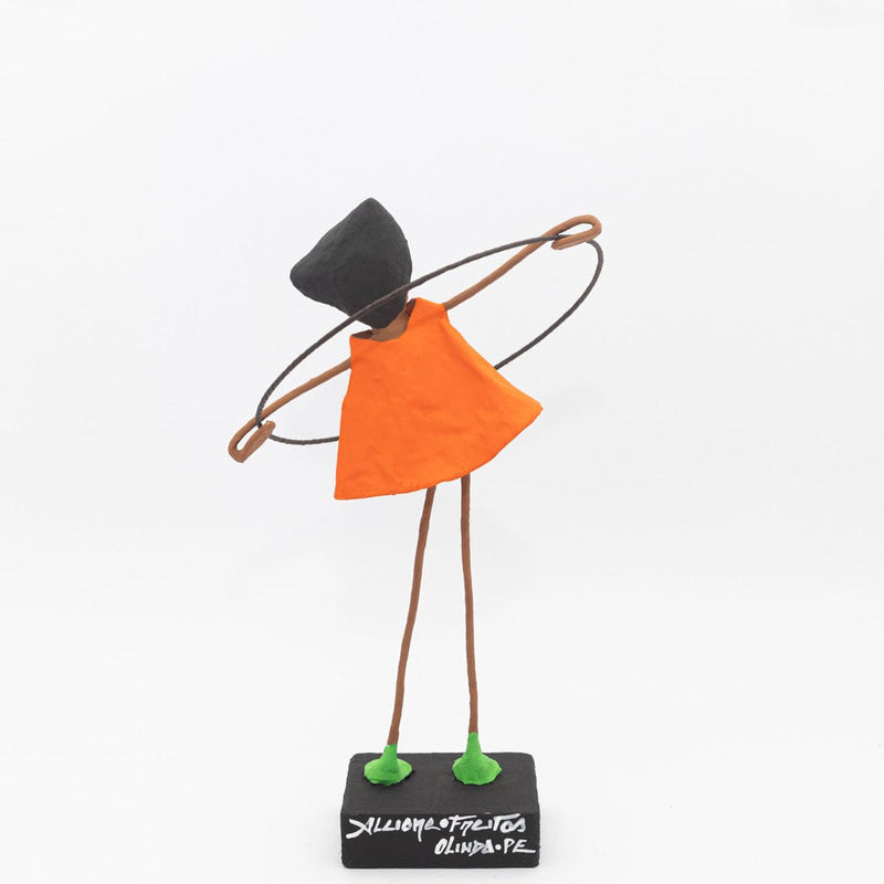 Escultura Brincadeira Infantil Bambolê - Laranja