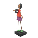 Escultura Brincadeira Infantil com Bola - Rosa