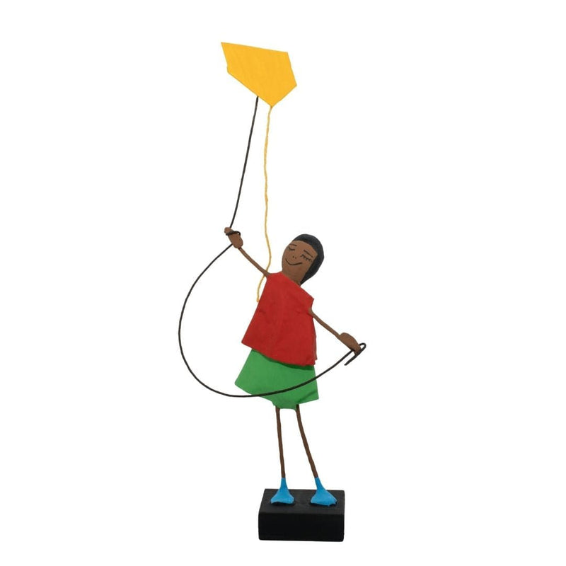 Escultura Brincadeira Infantil - Pipa Amarela