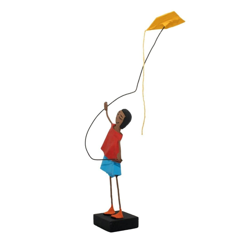 Escultura Brincadeira Infantil - Pipa Amarela