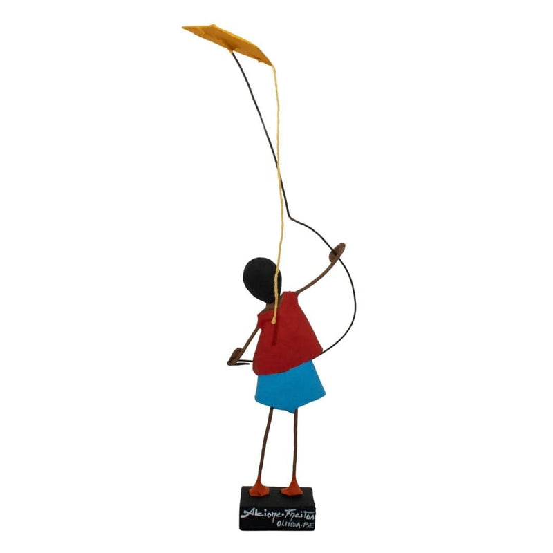 Escultura Brincadeira Infantil - Pipa Amarela