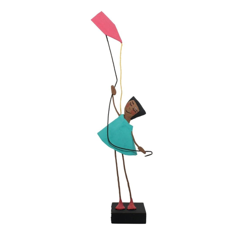 Escultura Brincadeira Infantil - Pipa Rosa