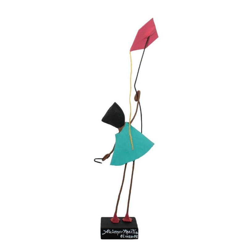 Escultura Brincadeira Infantil - Pipa Rosa