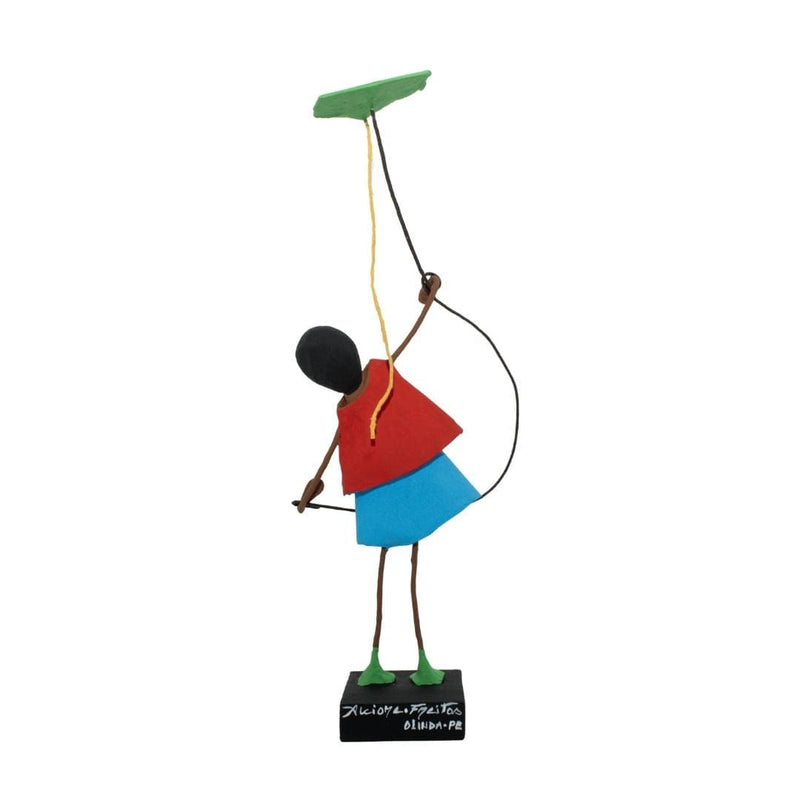 Escultura Brincadeira Infantil - Pipa Verde