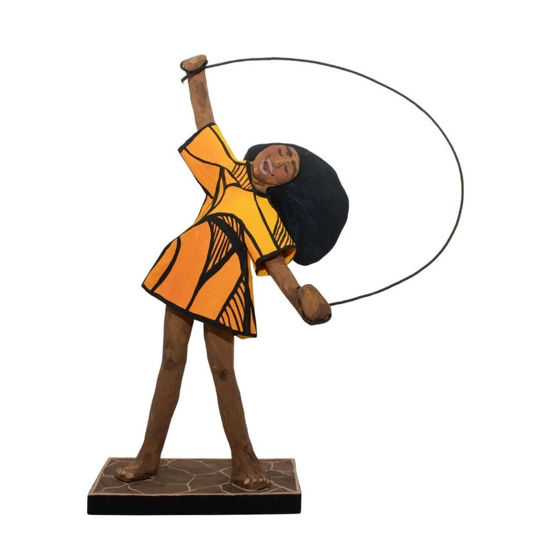 Escultura Brincadeira Infantil Pulando Corda G