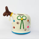 Escultura Bumbinha Porta Lápis em Cerâmica Branco