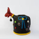 Escultura Bumbinha Porta Lápis em Cerâmica Preto