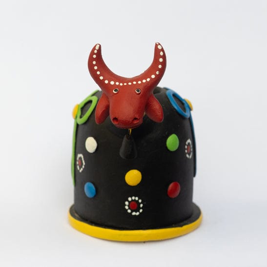 Escultura Bumbinha Porta Lápis em Cerâmica Preto