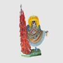 Escultura Caboclo de Lança em Resina de Poliéster