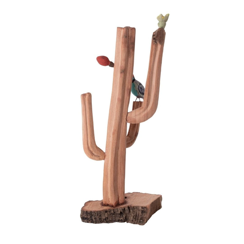 Escultura Cacto Talhado na Madeira 03