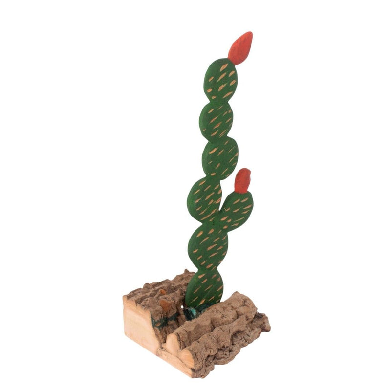 Escultura  Cacto Talhado na Madeira CMS