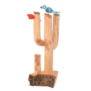 Escultura  Cacto Talhado na Madeira CMS