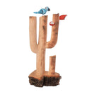 Escultura  Cacto Talhado na Madeira CMS