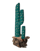 Escultura Cacto Talhado na Madeira CMS