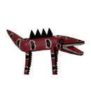 Escultura Calango em Madeira