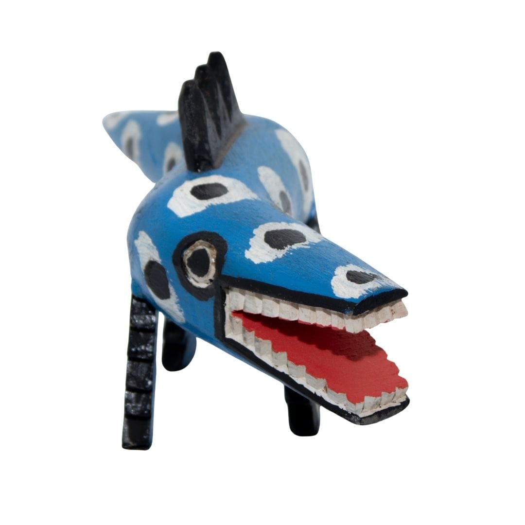 Escultura Calango em Madeira P