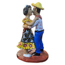 Escultura Casal do Forró em Cerâmica