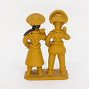 Escultura Casal Lampião e M. Bonita em Cerâmica