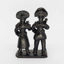 Escultura Casal Lampião e M. Bonita em Cerâmica