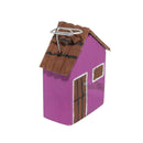 Escultura Casinha Madeira Roxa