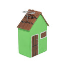 Escultura Casinha Madeira Verde