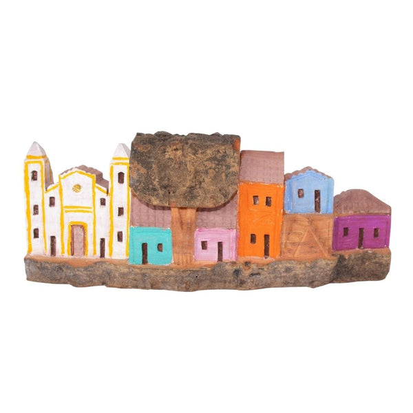 Escultura Casinha Talhada na Madeira CMS 04