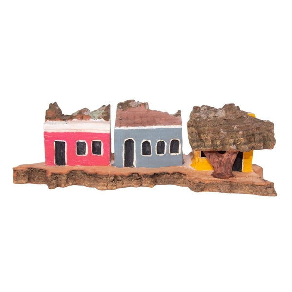 Escultura Casinha Talhada na Madeira CMS 05