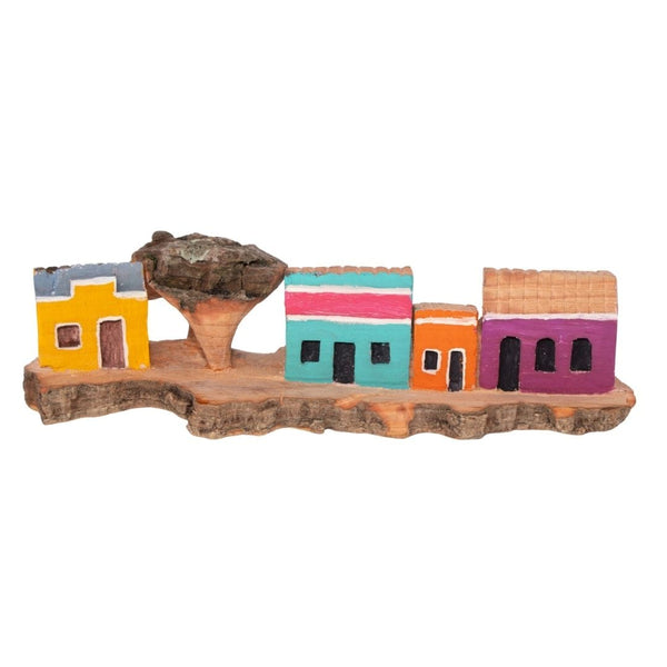 Escultura Casinha Talhada na Madeira CMS 07