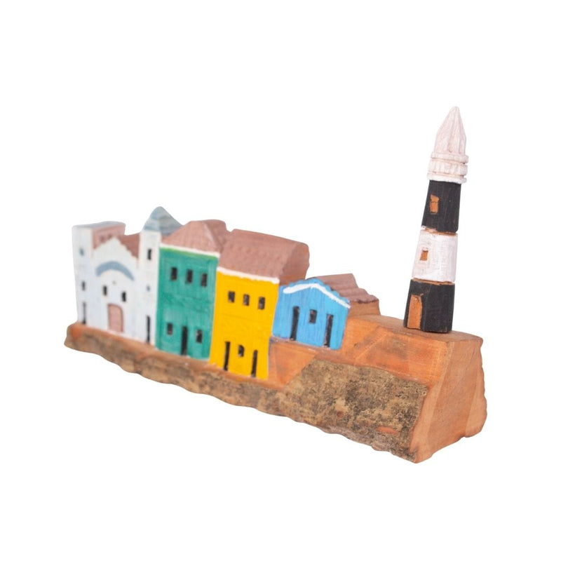 Escultura Casinha Talhada na Madeira CMS 10