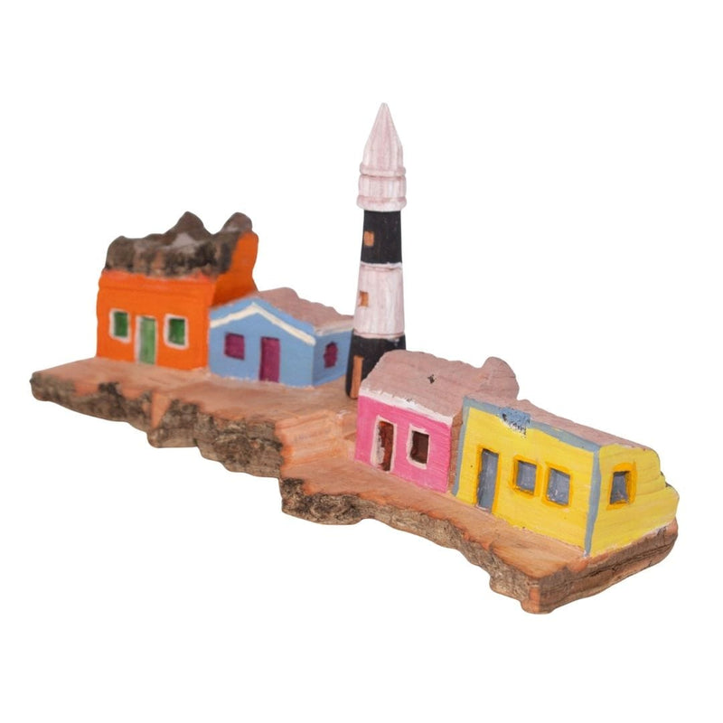 Escultura Casinha Talhada na Madeira CMS 11