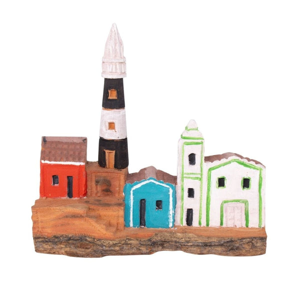 Escultura Casinha Talhada na Madeira CMS