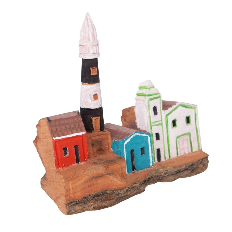 Escultura Casinha Talhada na Madeira CMS