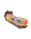 Escultura Casinha Talhada na Madeira CMS