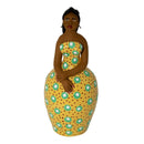 Escultura Dondoca charmosa amarela