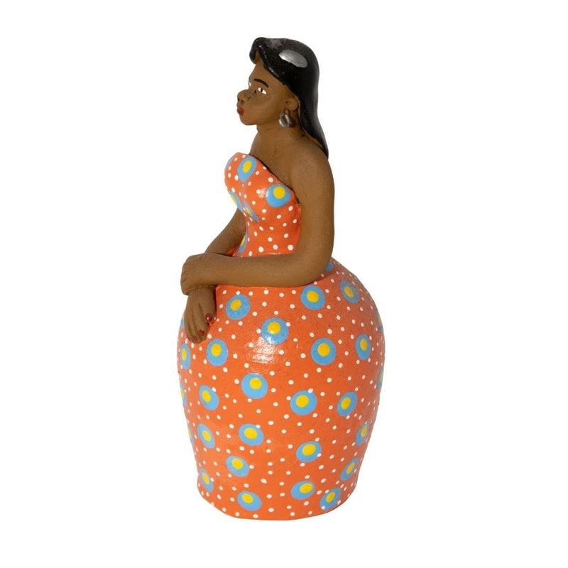 Escultura Dondoca charme Laranja