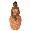 Escultura Dondoca charmosa Laranja