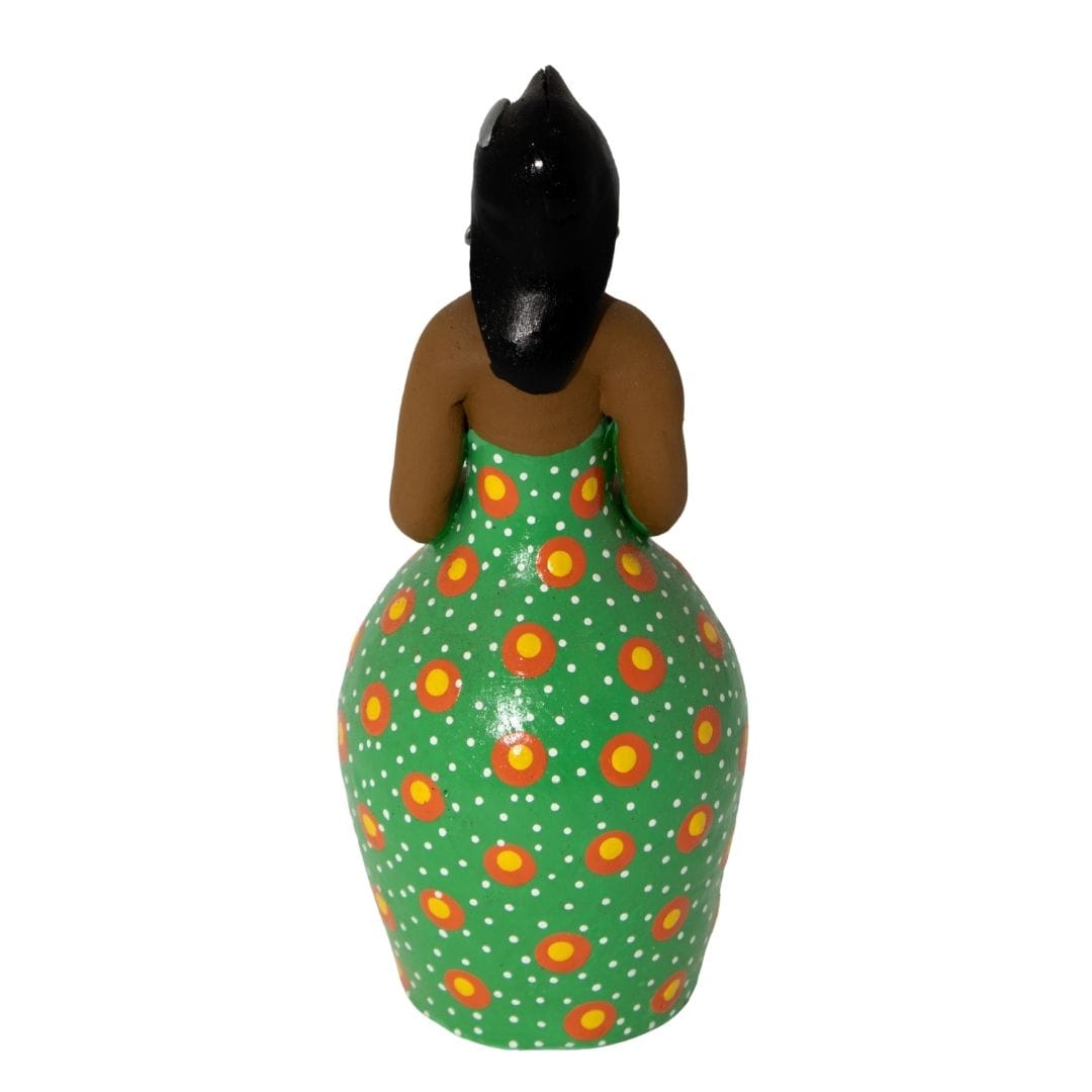 Escultura Dondoca charmosa Verde