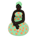 Escultura Dondoca baiana com vestido Verde