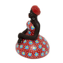 Escultura Dondoca baiana com vestido Vermelho