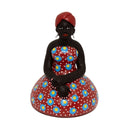 Escultura Dondoca baiana com vestido Vermelho