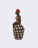 Escultura Dondoca tradicional Porta Lápis em Cerâmica Preto