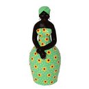 Escultura Dondoca tradicional porta Lápis em Cerâmica Verde