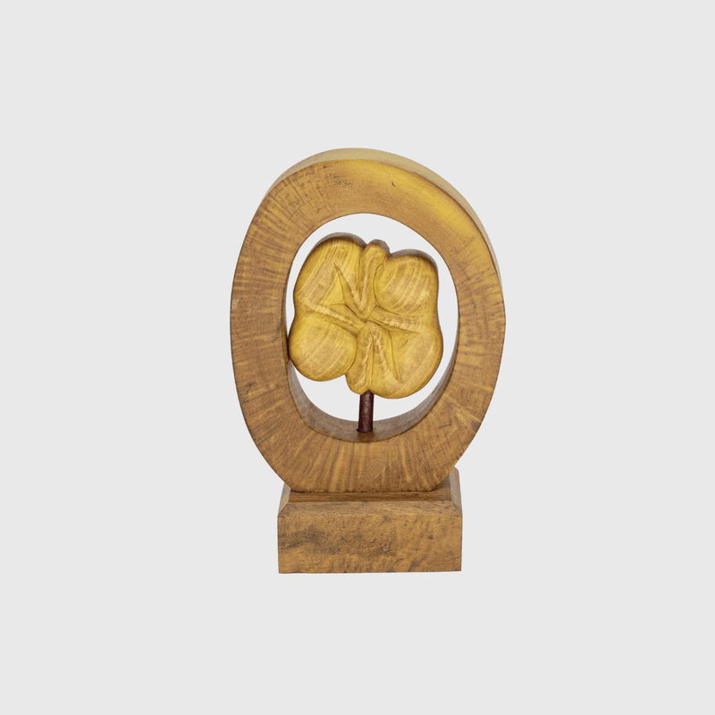 Escultura Embrião em Madeira P 01