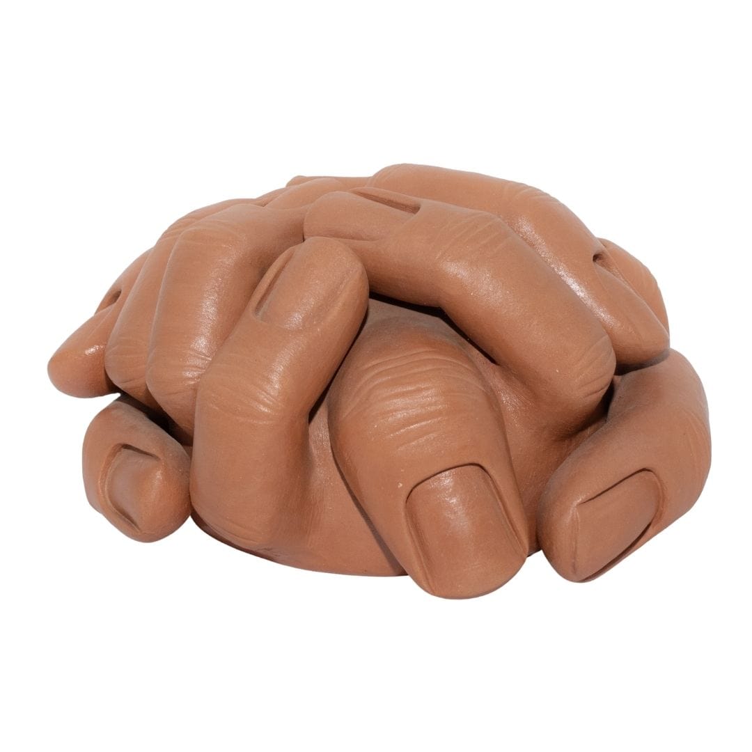 Escultura Entrelaçados em Cerâmica P