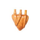 Escultura Ex-Voto Coração em Madeira