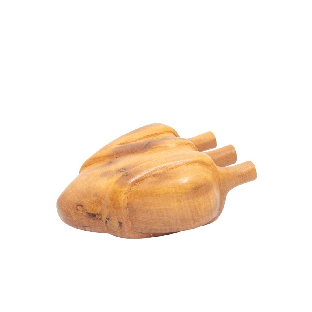 Escultura Ex-Voto Coração em Madeira