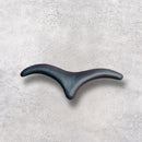 Escultura Gaivota Preta em Cerâmica M