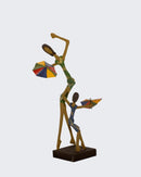 Escultura Mãe e Filha Frevando