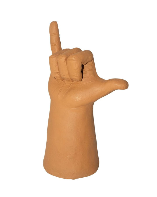 Escultura Mão Em Cerâmica